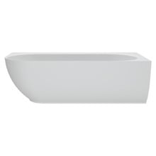 Matta 1750mm Gloss White Solid Surface Corner Bath